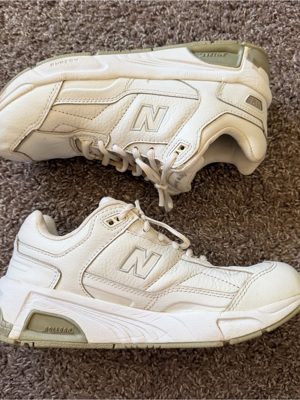 Vintage New Balance 925 WW925WT White Walking Shoes Size 10
